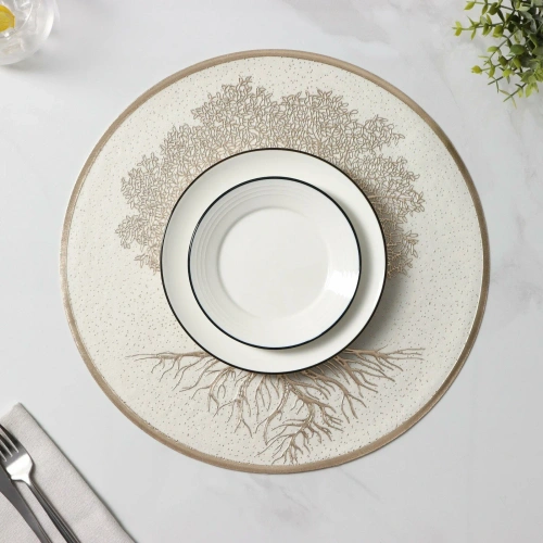 Набор салфеток сервировочных древо цв.бежевый 38см 2шт 9755305